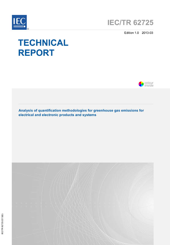 Cover IEC TR 62725:2013